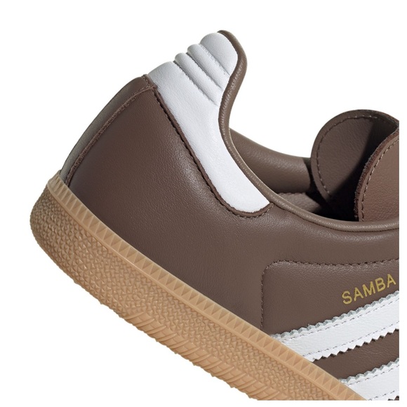 WMNS ADIDAS SAMBA OG HOT CHOCOLATE BROWN TAN CREAM GUM SOLE WOMENS EARTH STRATA - Picture 10 of 11